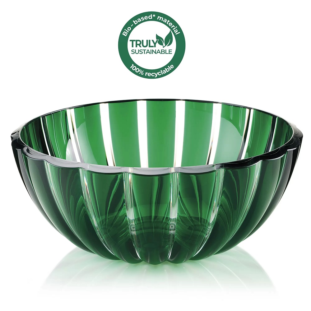 Saladier 30 cm dolcevita vert emeraude 4,9l - guzzini