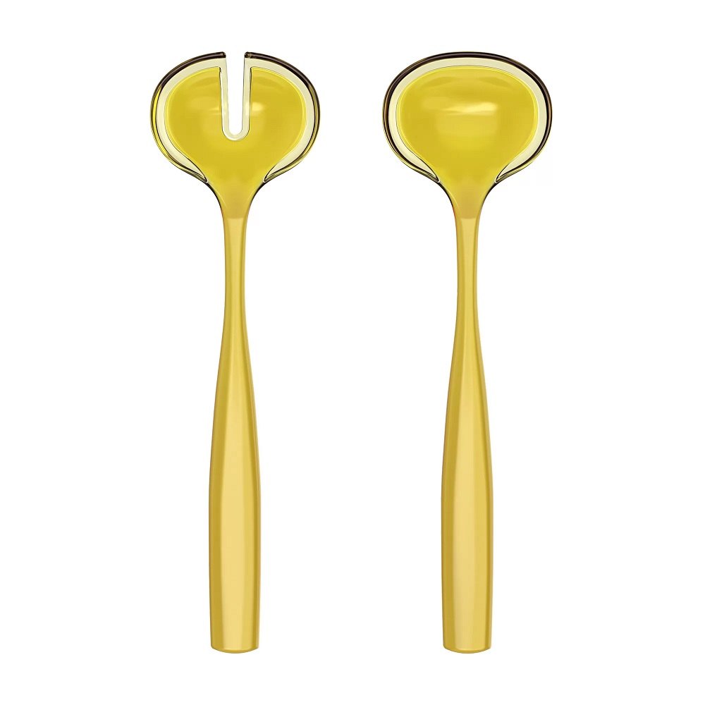 Couverts a salade dolcevita jaune ambre 28cm - guzzini