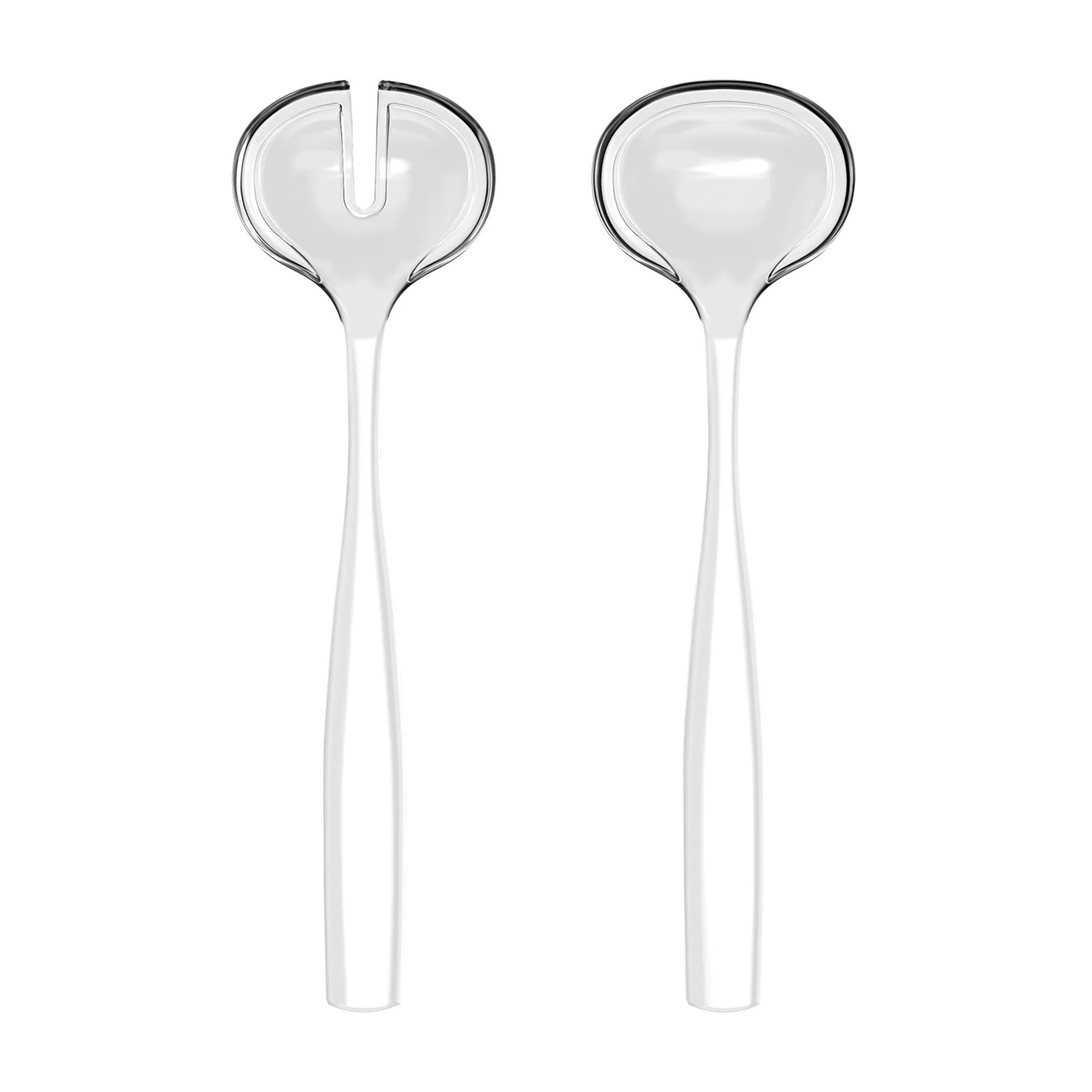 Couverts à salade dolce vita blanc 28 cm - guzzini