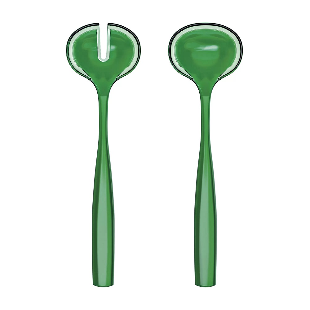 Couverts a salade dolcevita vert emeraude 28cm - guzzini