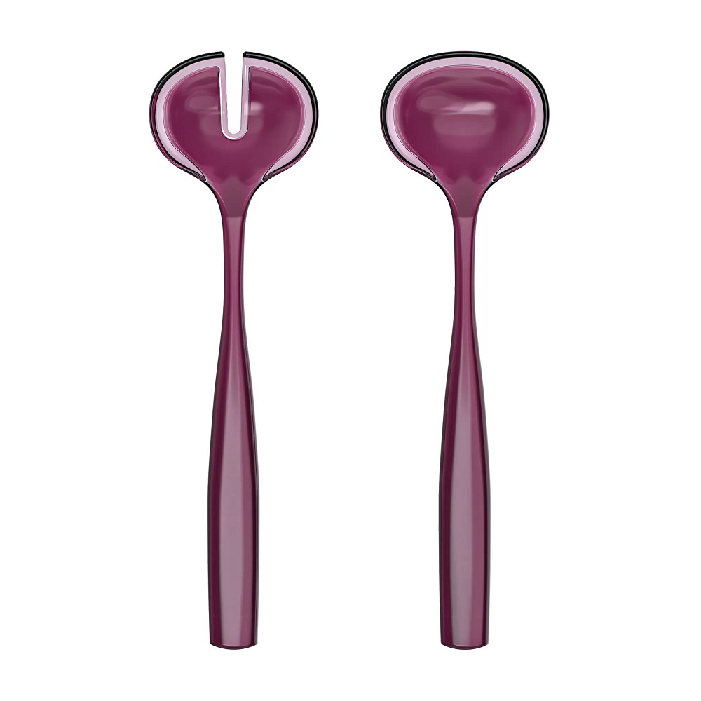 Couverts a salade dolcevita rose amethyste 28cm - guzzini