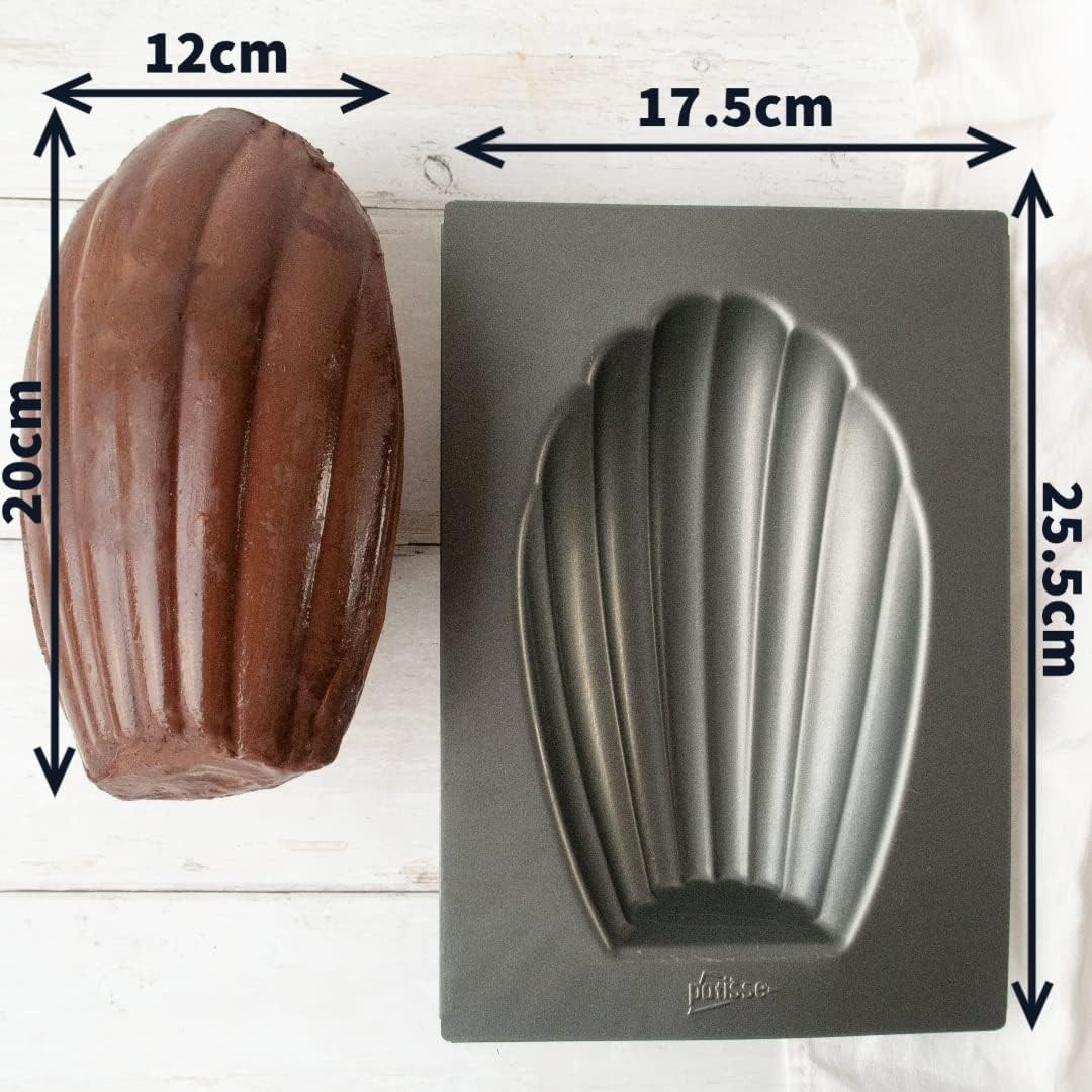 Moule à madeleine xxl 20 cm en acier revêtu - patisse