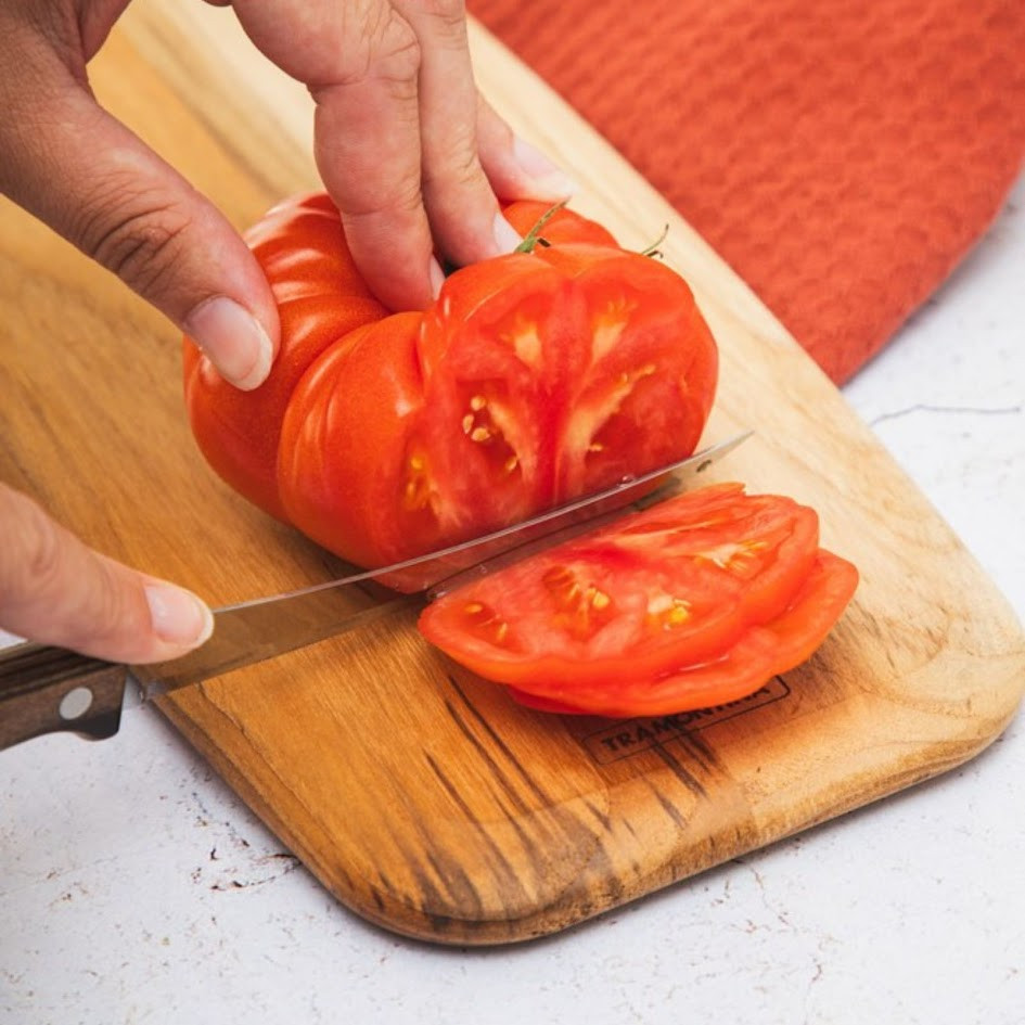 Couteau à tomates. inox et technobois - tramontina