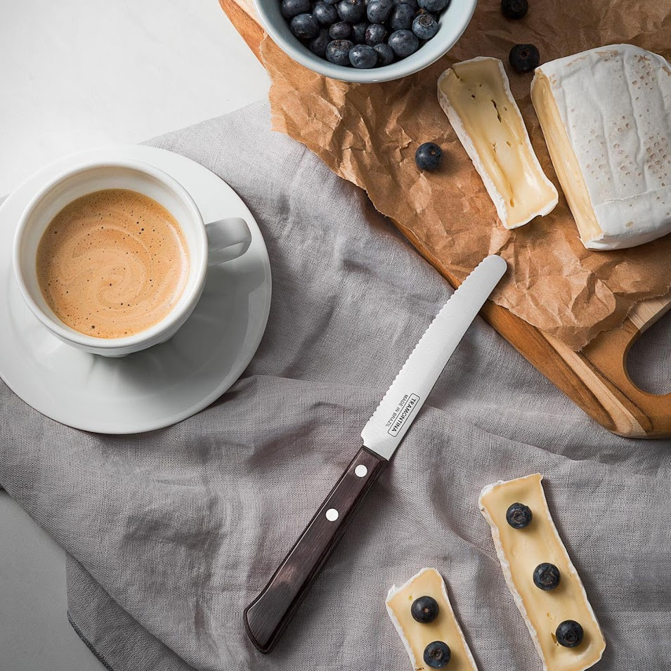 Couteau à tartiner petit déjeuner ,inox et technobois - tramontina