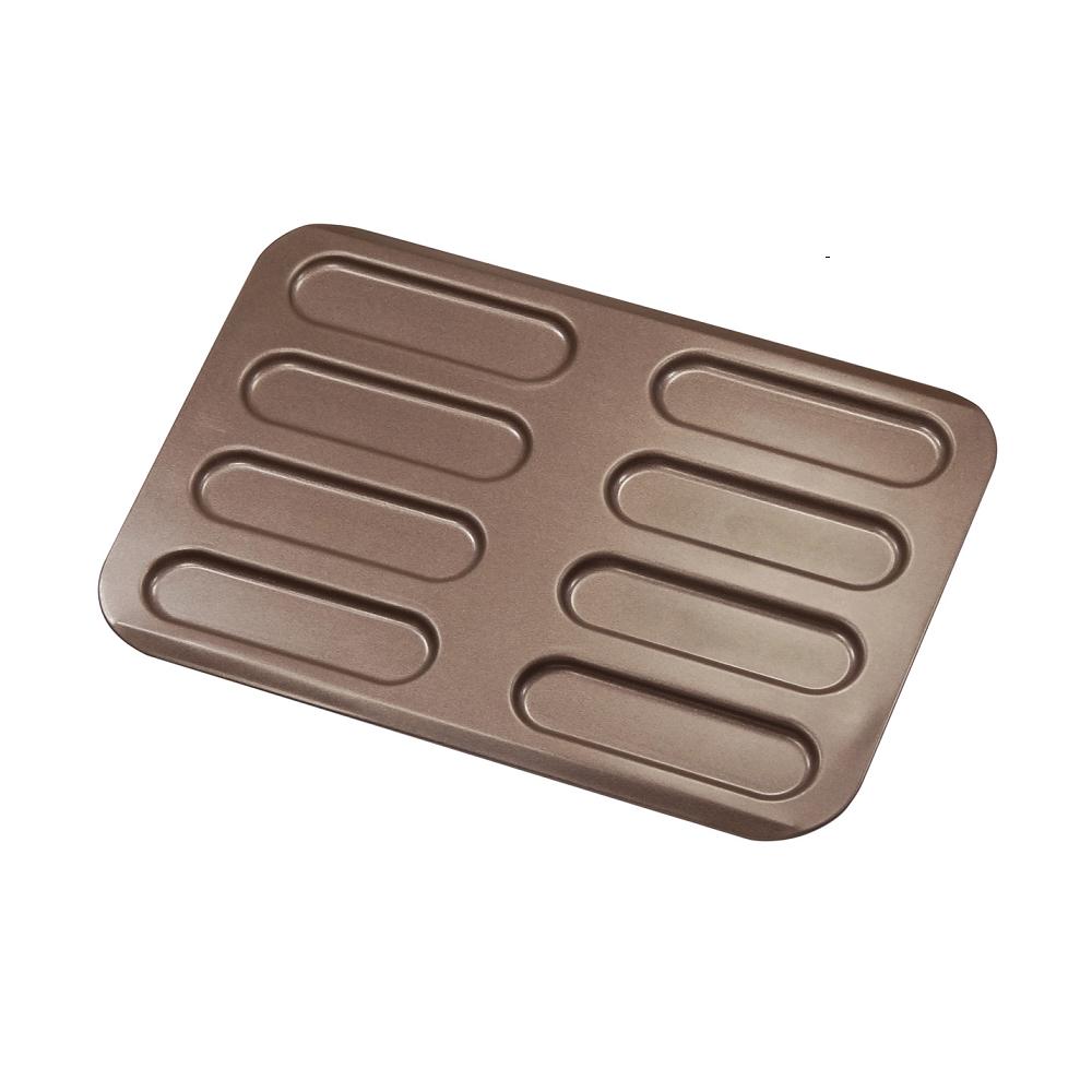 Plaque 8 eclairs anti-adherent - ustensiles a patisserie - gobel