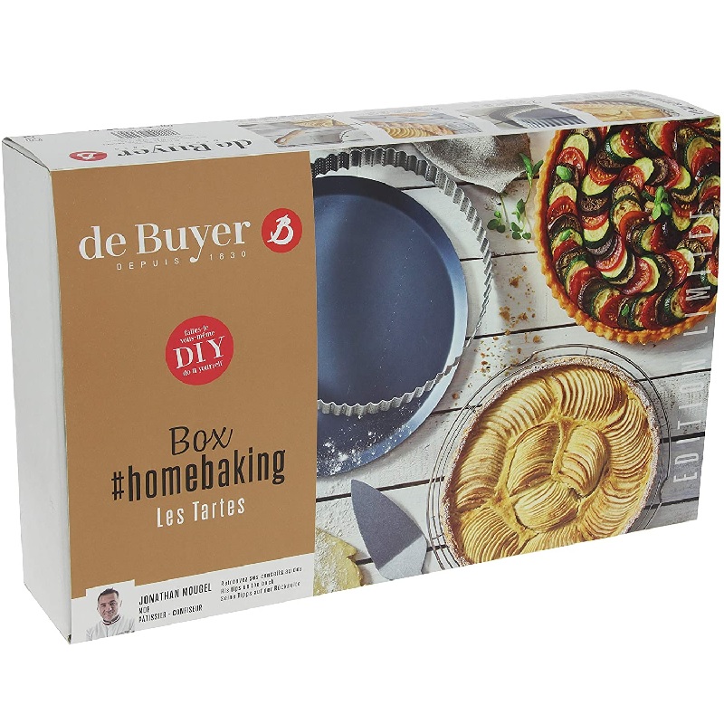 Coffret homebaking moules a tartes - de buyer