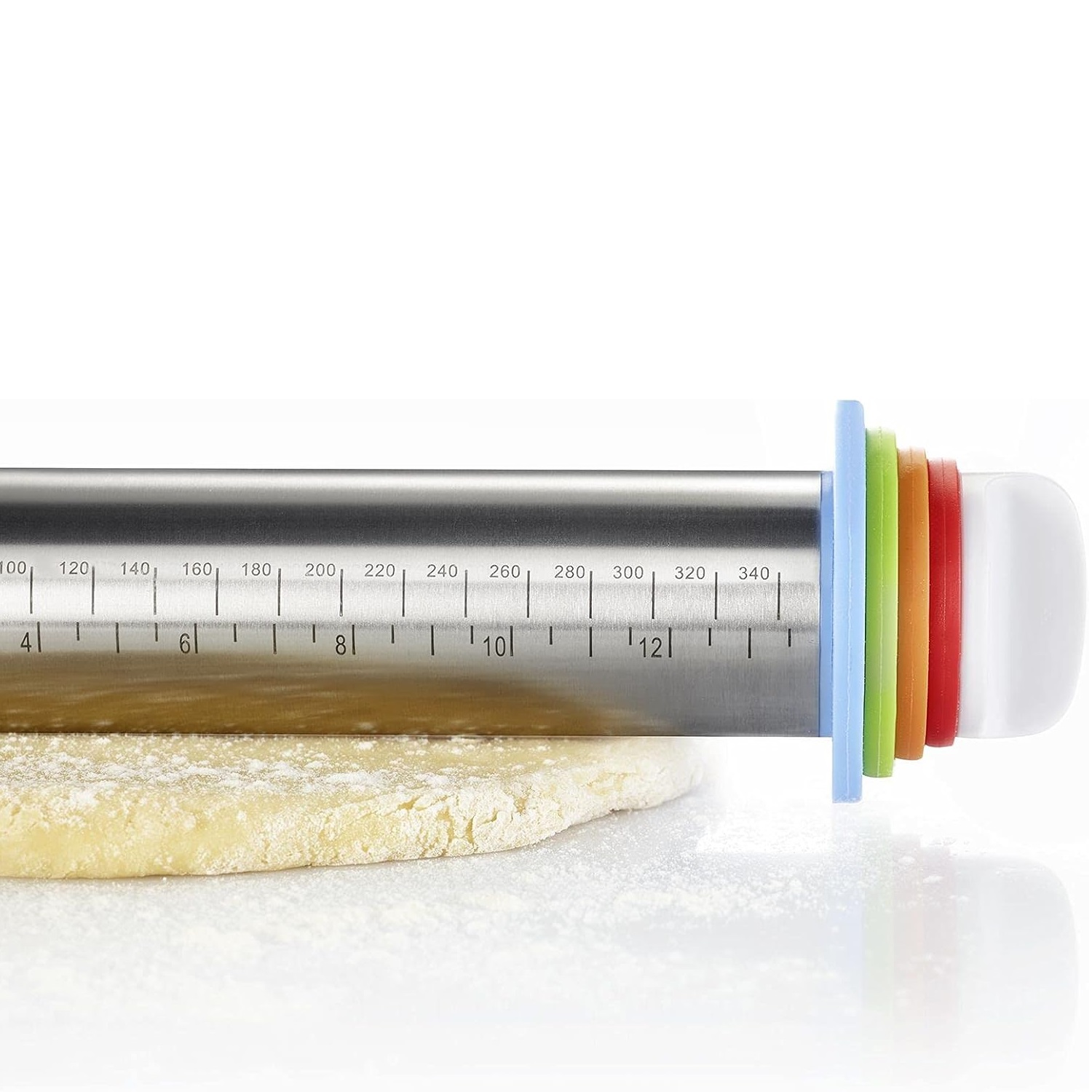 Rouleau à pâtisserie, avec 4 bagues d‘épaisseurs - westmark