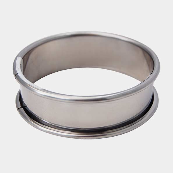Cercle a tarte rond en inox bord roule ht 2 cm diam 16 - de buyer