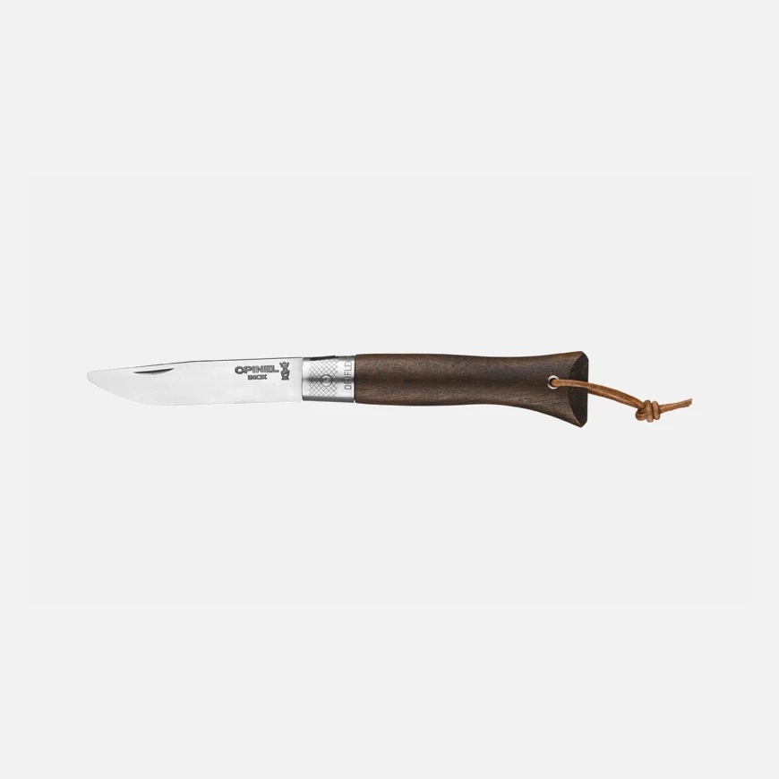 Couteau de poche pliable à bout rond opiflex neo6 noyer noir - opinel 
