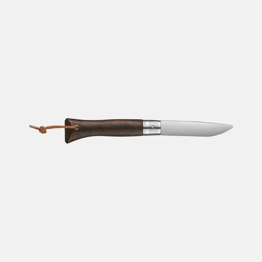 Couteau de poche pliable à bout rond opiflex neo6 noyer noir - opinel 