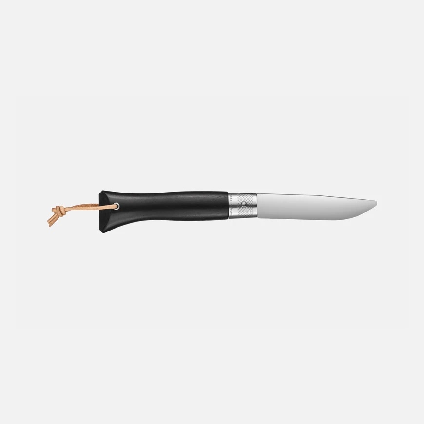 Couteau de poche pliable à bout rond opiflex neo6 ébène- opinel 