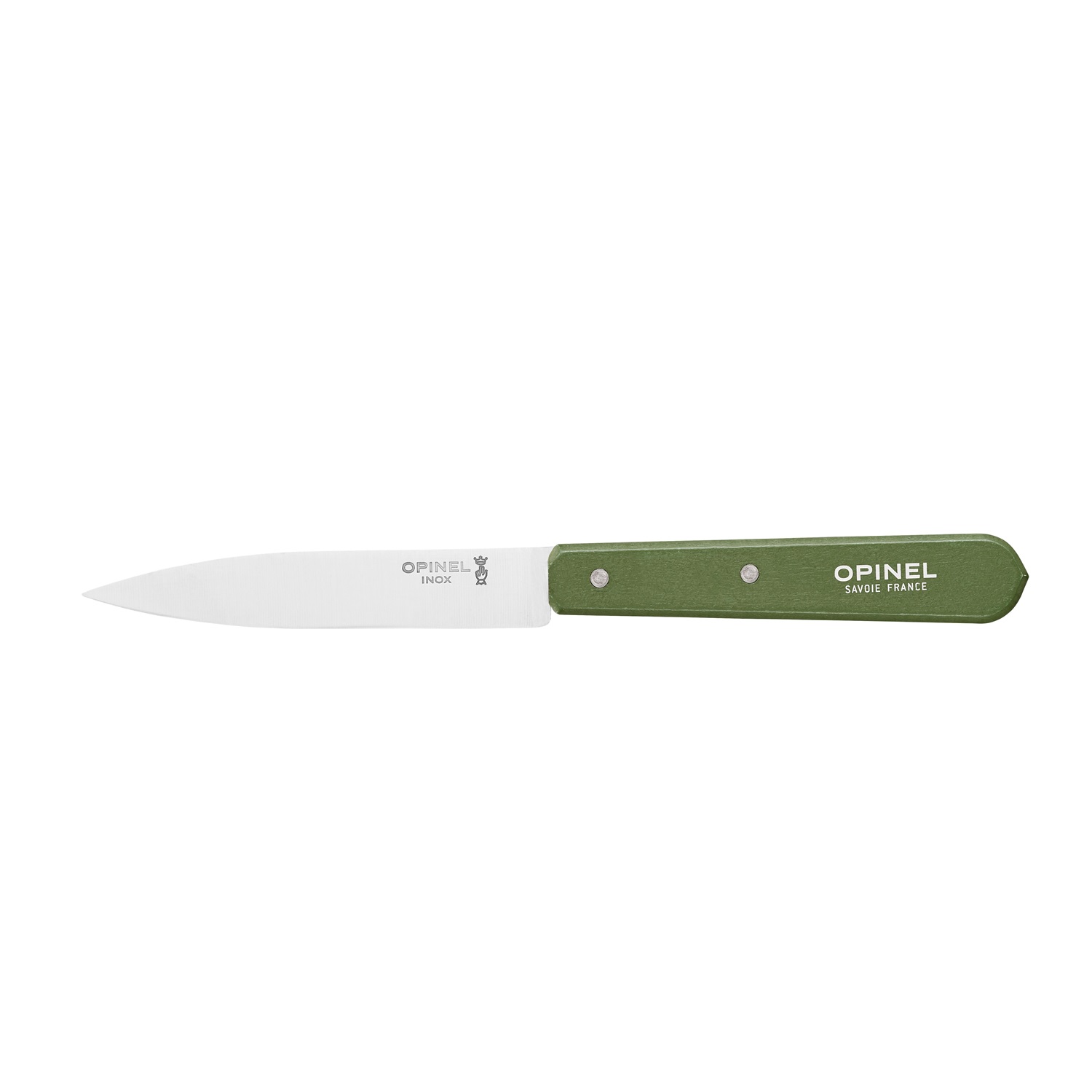 Couteau d'office 10 cm manche bois kaki n°112 - opinel 