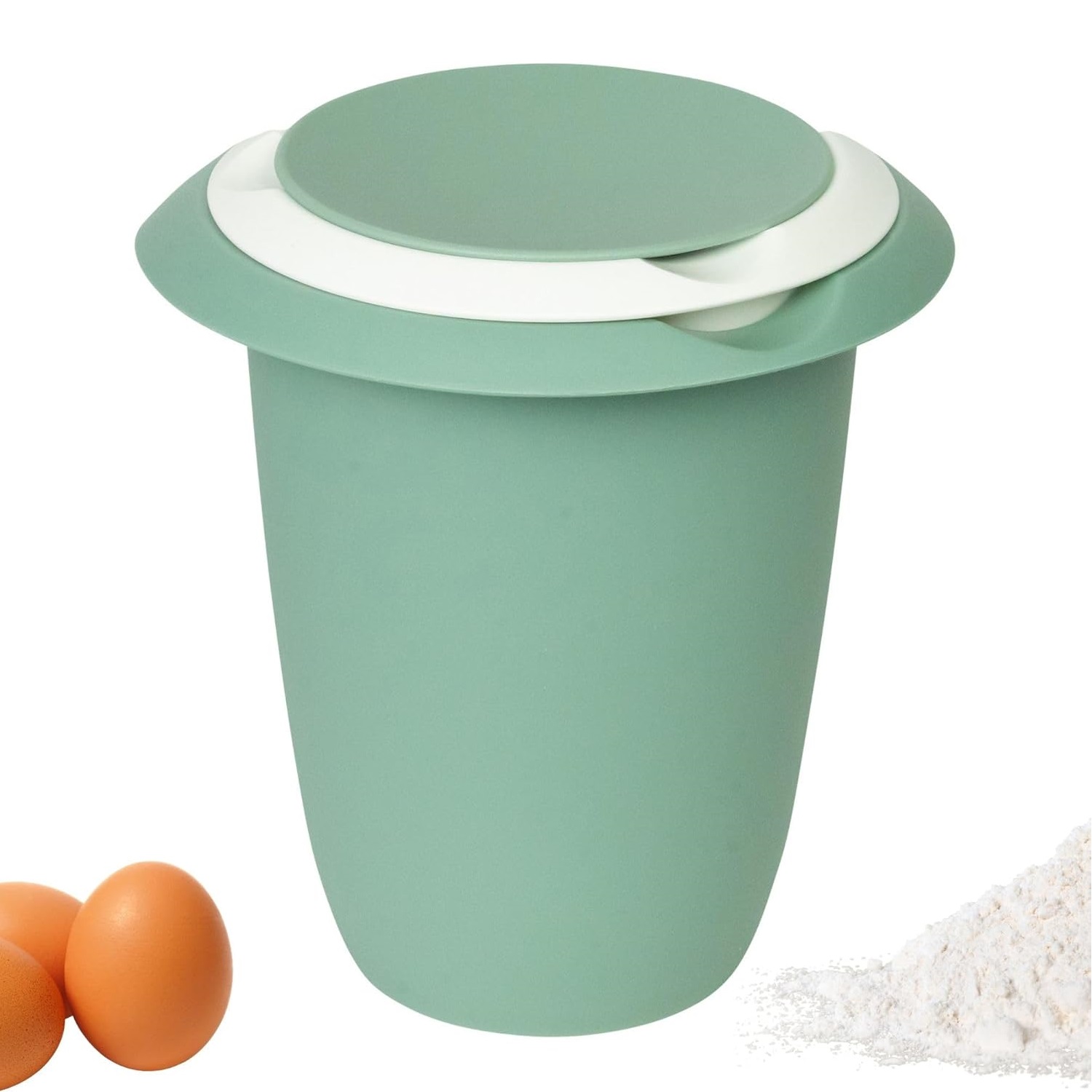 Bol pichet mélangeur avec couvercle en deux parties, 1 l, vert menthe/blanc - westmark