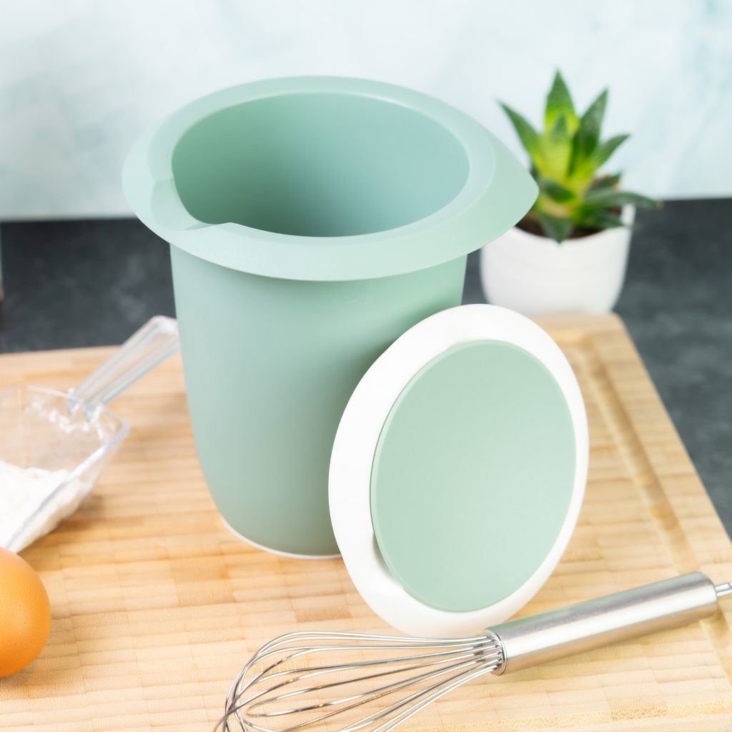 Bol pichet mélangeur avec couvercle en deux parties, 1 l, vert menthe/blanc - westmark
