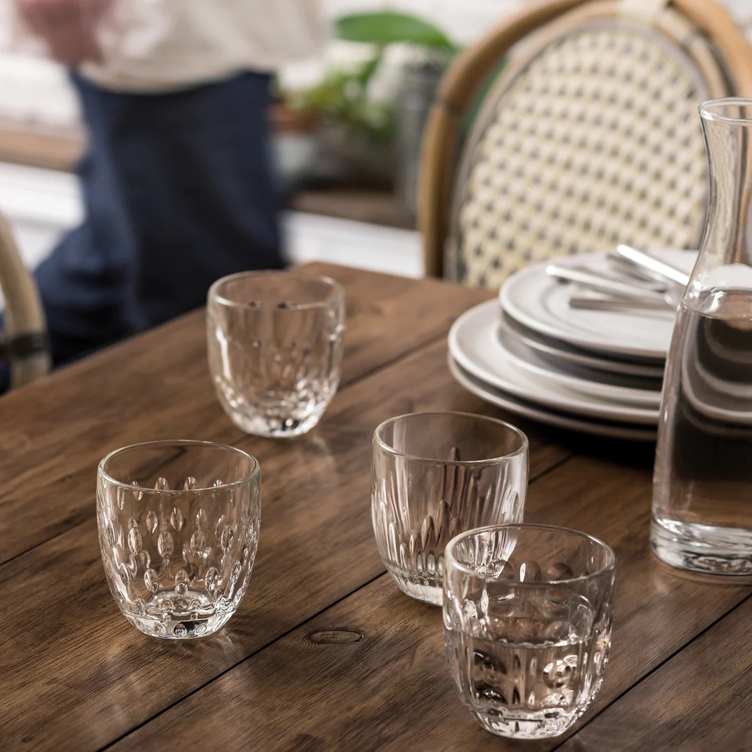 Lot de 6 gobelets en verre 23 cl troquet jeux d'orgues - la rochere