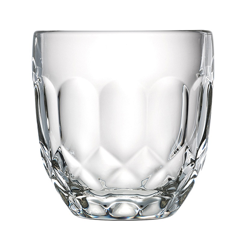 Lot de 6 gobelets en verre 23 cl troquet facette - la rochere