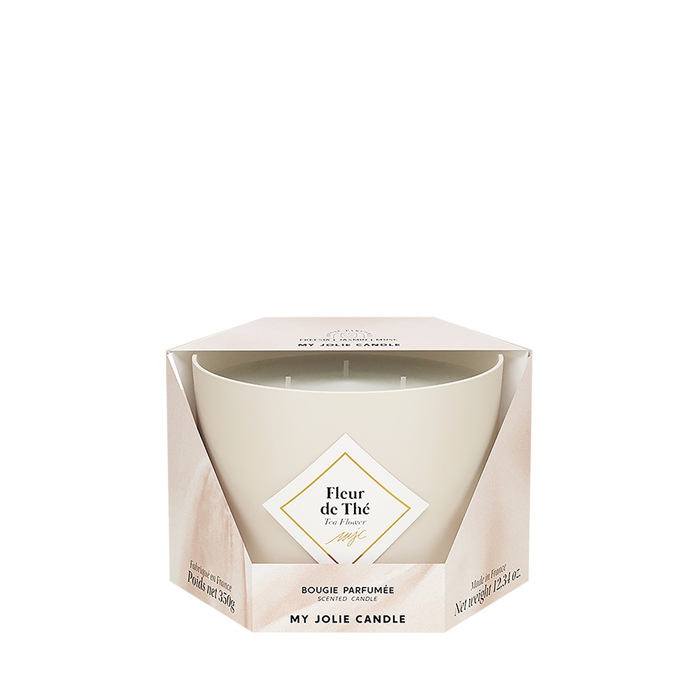 Bougie parfumée fleur de thé classique 350g - my jolie candle