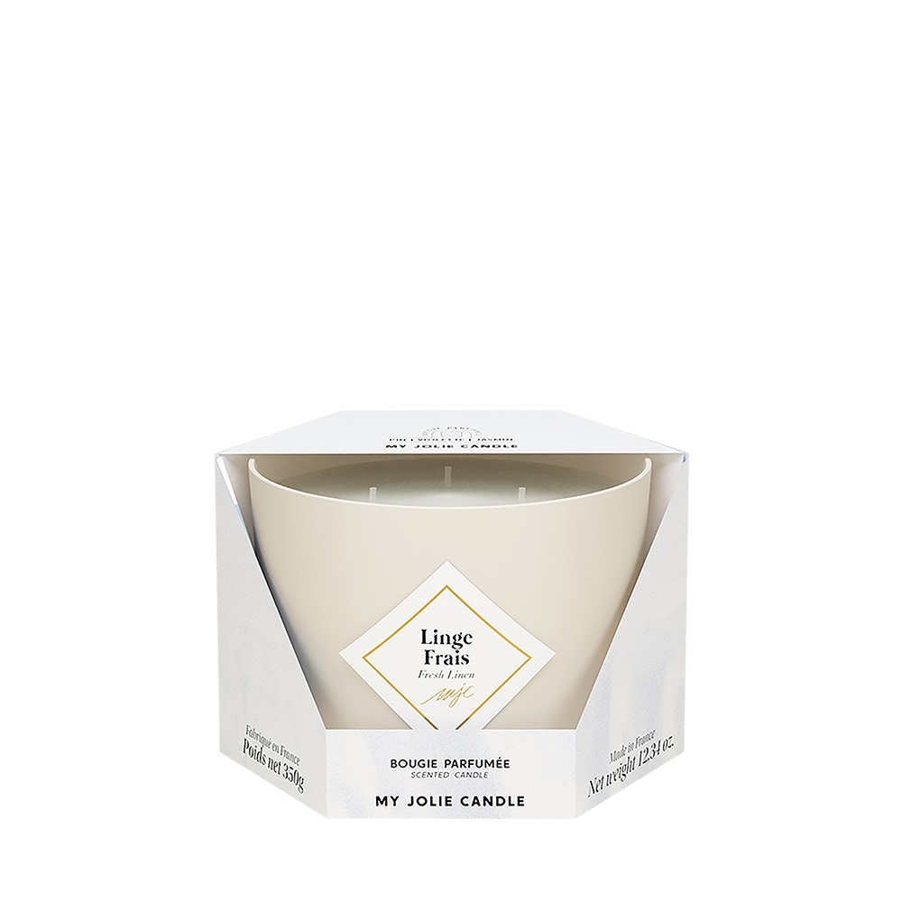 Bougie parfumée linge frais classique 350g - my jolie candle