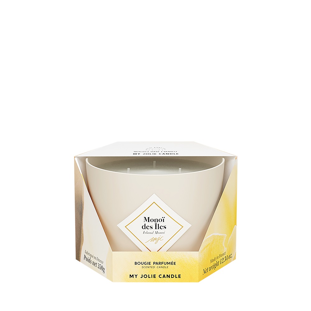 Bougie parfumée monoï des ïles classique 350g - my jolie candle