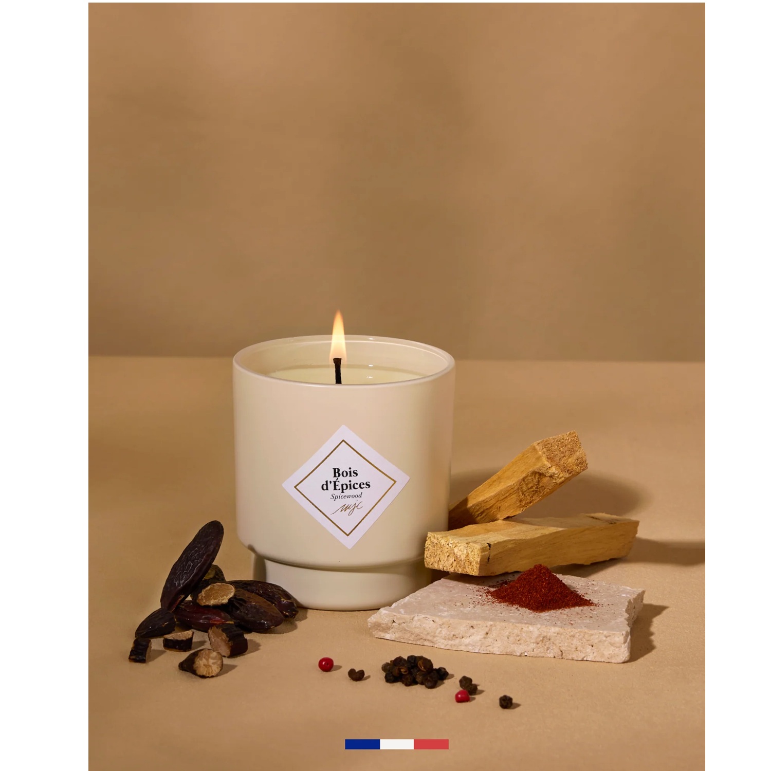 Bougie parfumée bois d'épices classique 180g 36h - my jolie candle