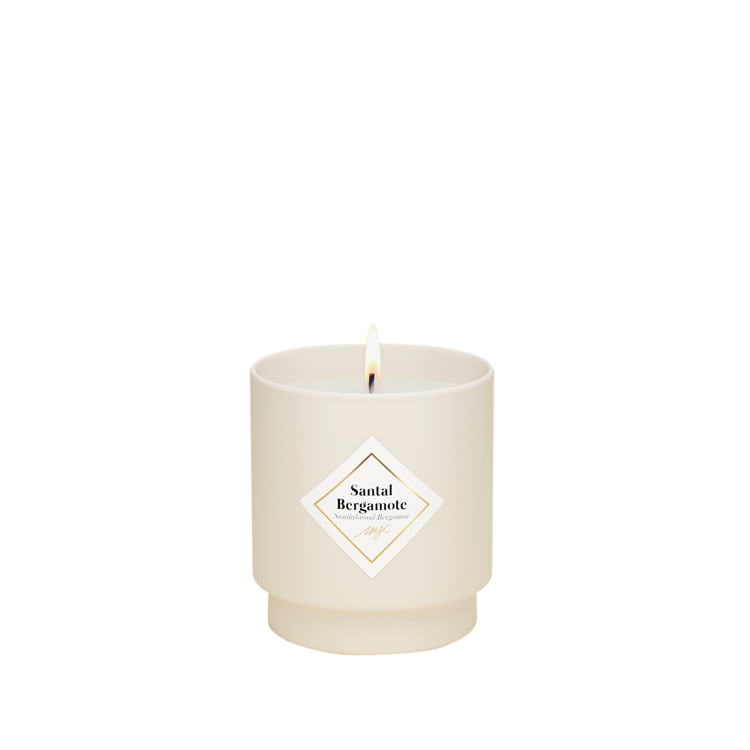 Bougie parfumée santal bergamote classique 180g 36h - my jolie candle