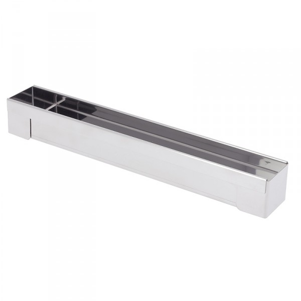 Gouttiere carree fine demontable inox 30 x 4 cm - de buyer