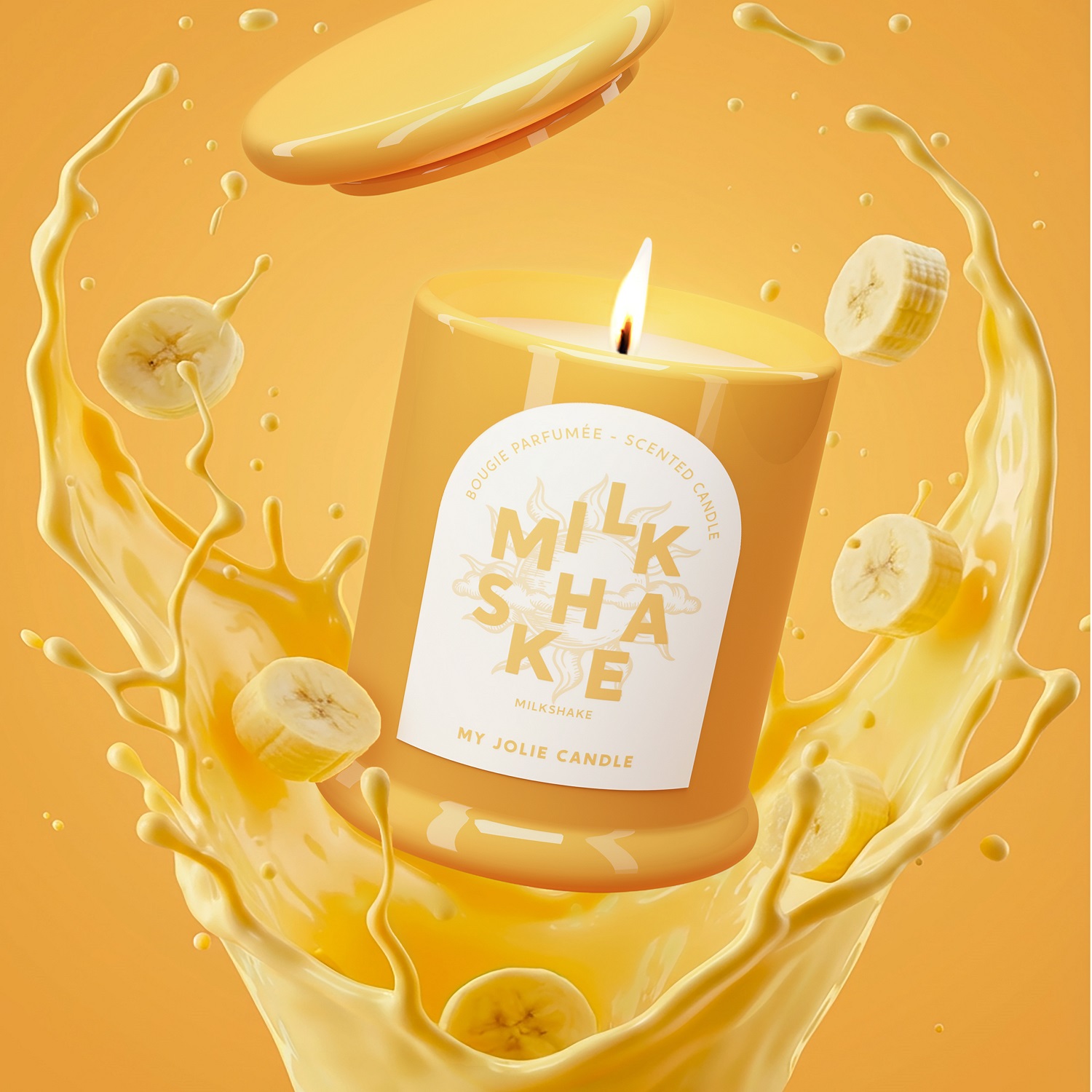Bougie parfumée trendy milkshake 150g - my jolie candle