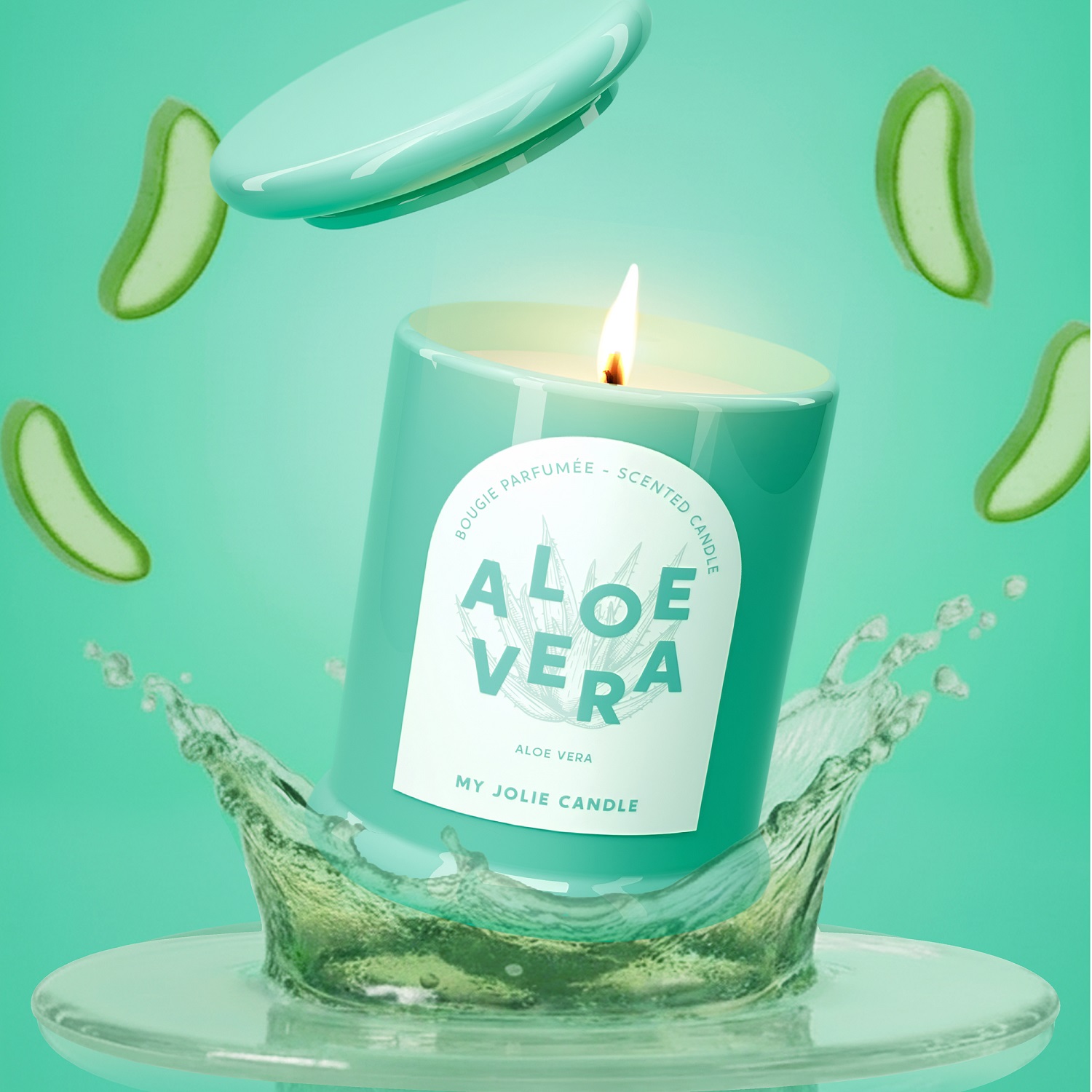 Bougie parfumée trendy aloe vera 150g - my jolie candle