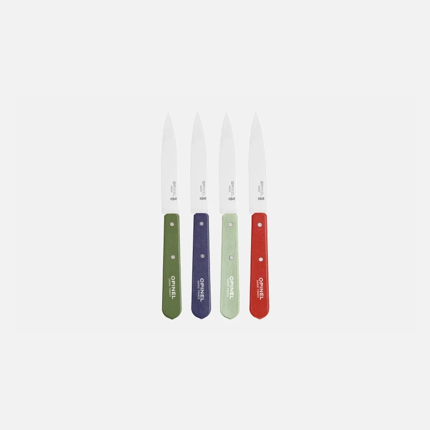 Coffret 4 couteaux d'office coloris paysage n112 - opinel 