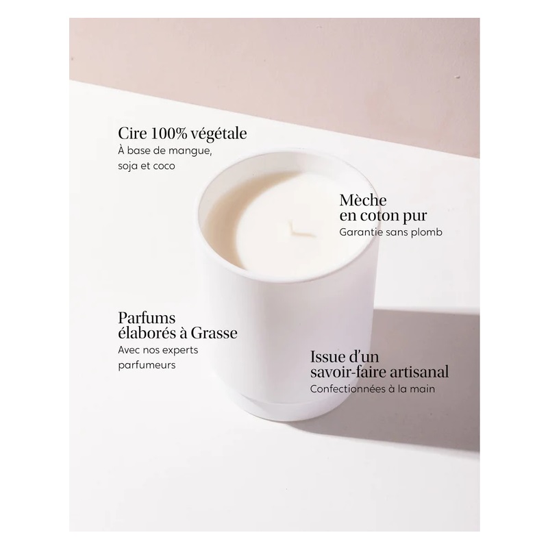 Les draps de l'hotel bougie parfumee 50h avec bracelet or - my jolie candle