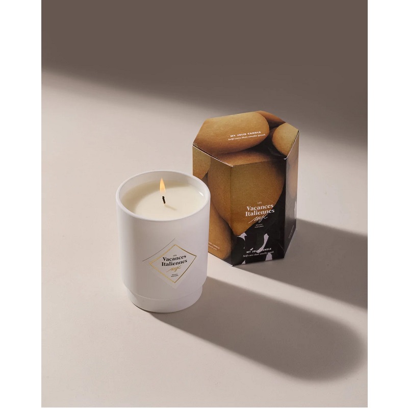 Vacances italiennes bougie parfumee 50h avec bracelet or - my jolie candle