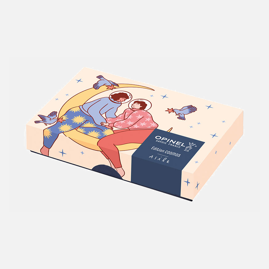 Couteau de poche n°08 édition limitée cosmos asile - opinel 