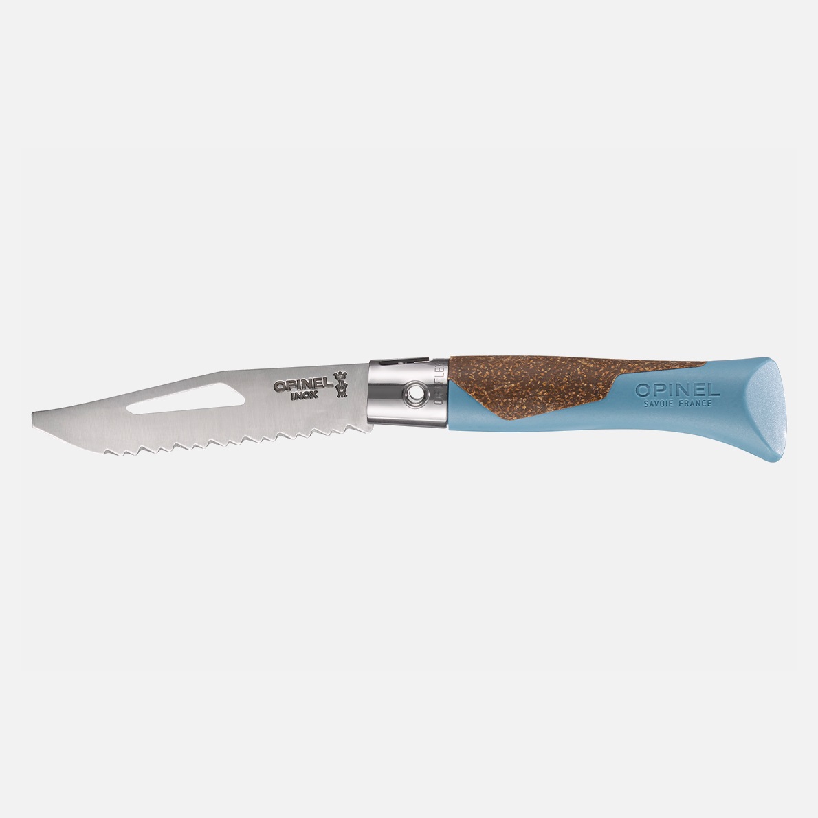 Couteau de poche pliable, néo7 alpine bleu glacier - opinel 
