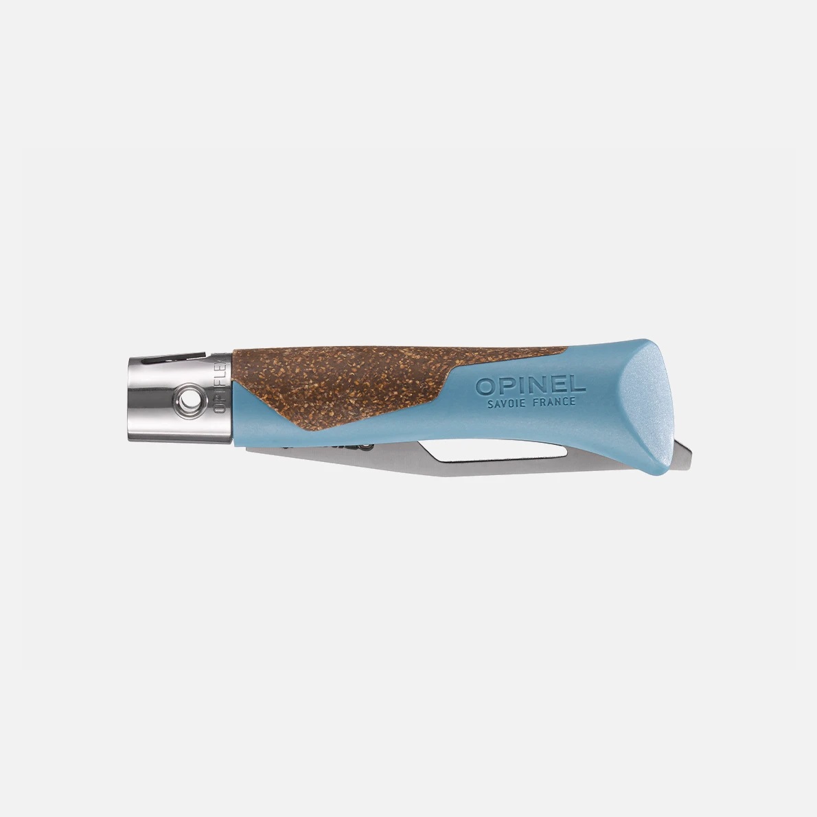 Couteau de poche pliable, néo7 alpine bleu glacier - opinel 