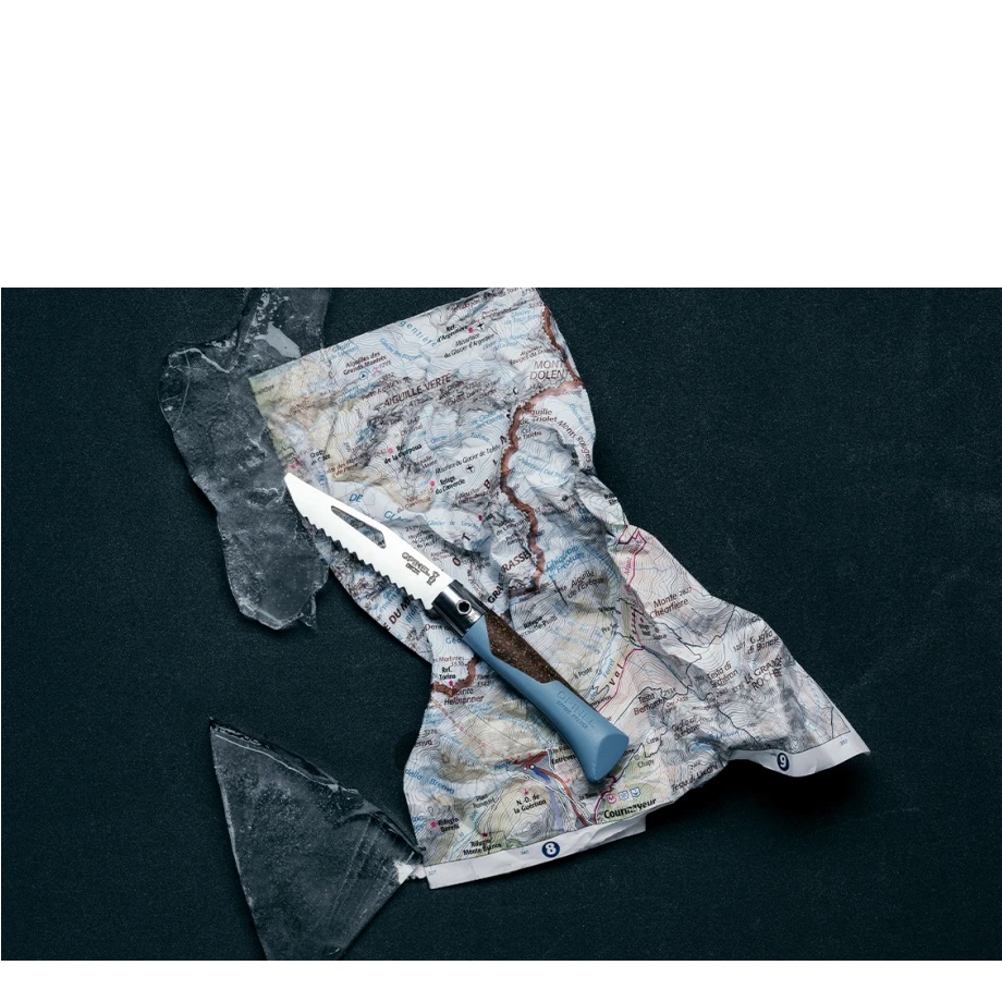 Couteau de poche pliable, néo7 alpine bleu glacier - opinel 