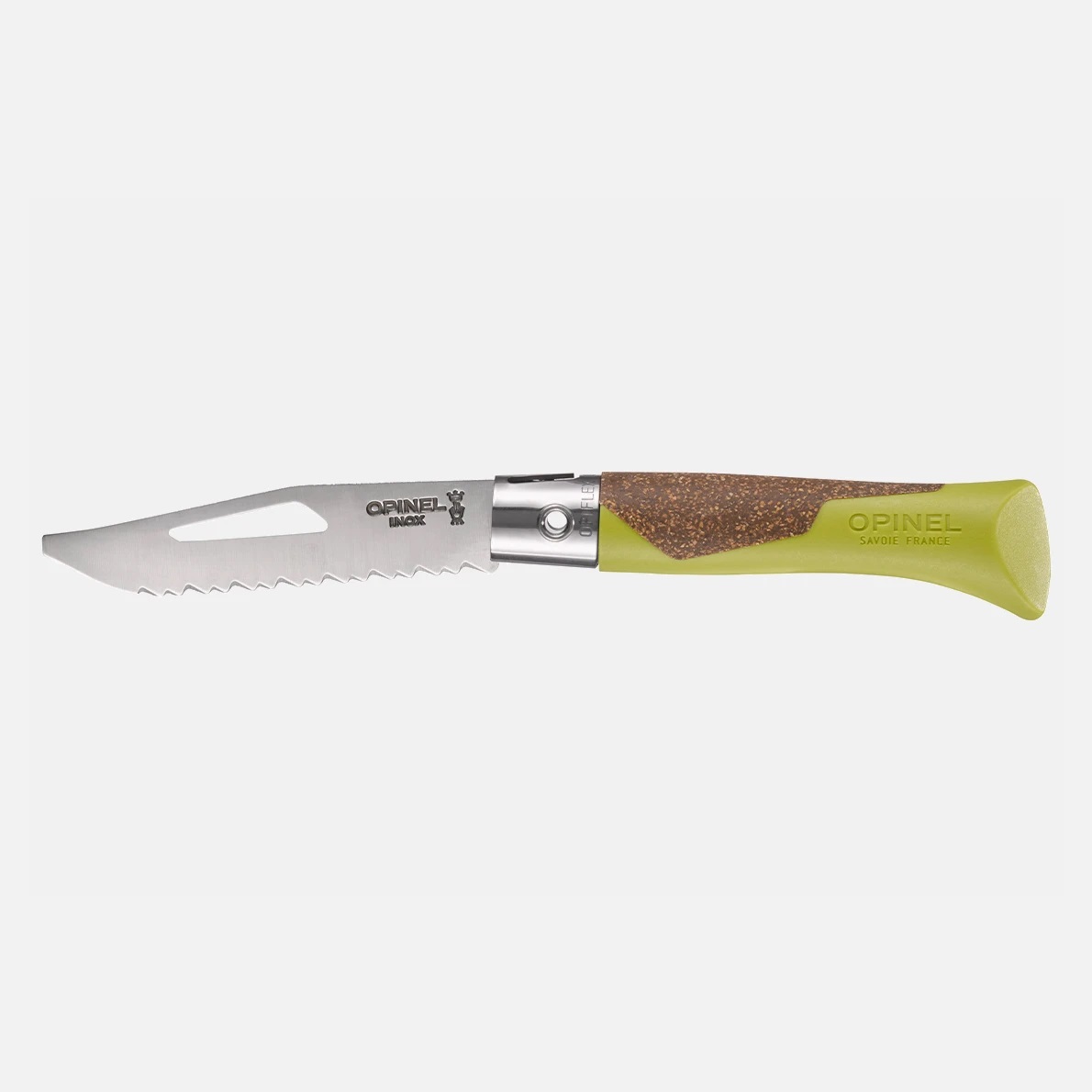 Couteau de poche pliable, néo7 alpine vert tilleul - opinel 