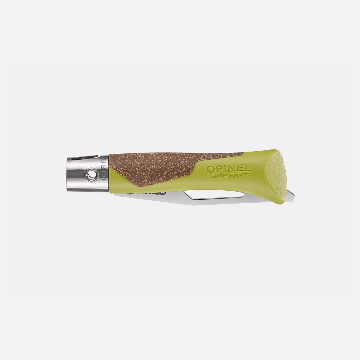 Couteau de poche pliable, néo7 alpine vert tilleul - opinel 
