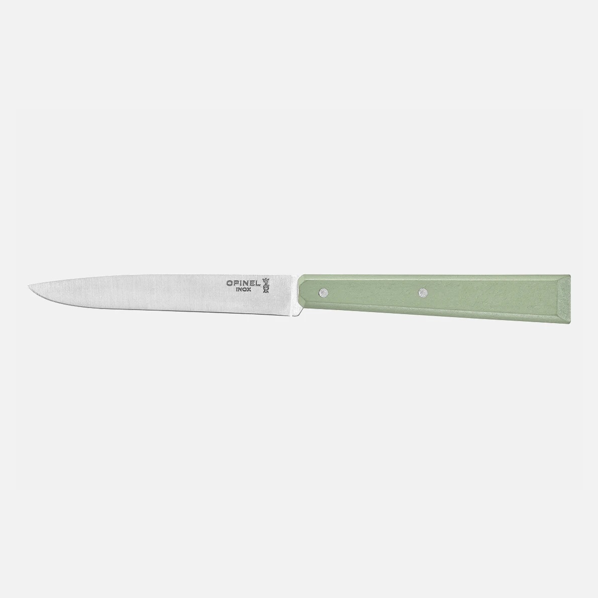Couteau de table, bon appétit bois, n°125 vert sauge - opinel 