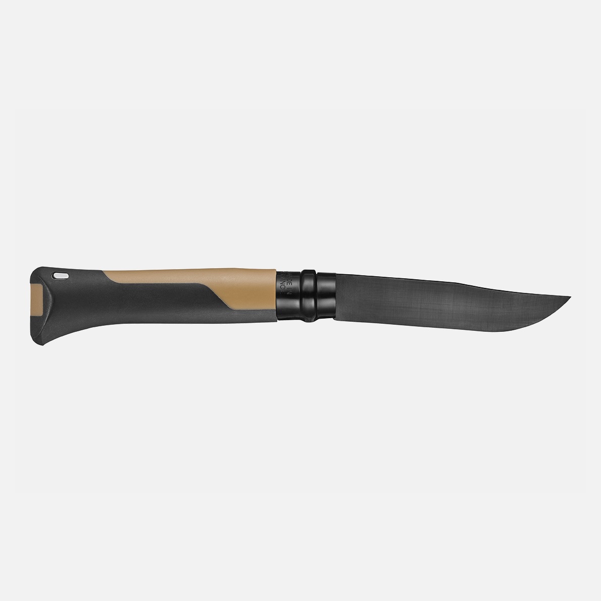 Couteau de poche pliable, n°08 horizon moutarde black - opinel 