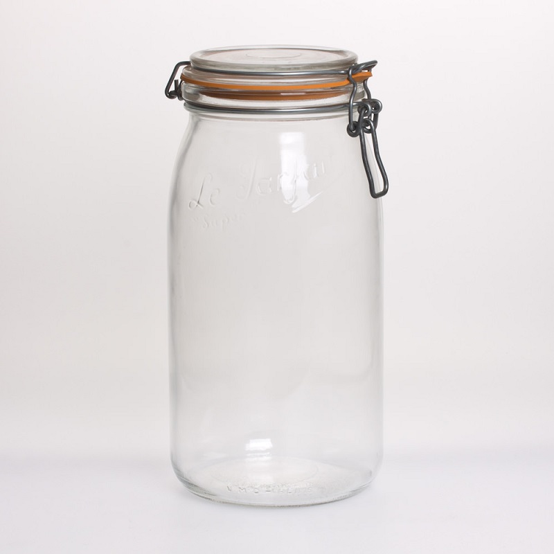 Lot de 3 bocaux le parfait 3 litres avec caoutchouc - table et passion