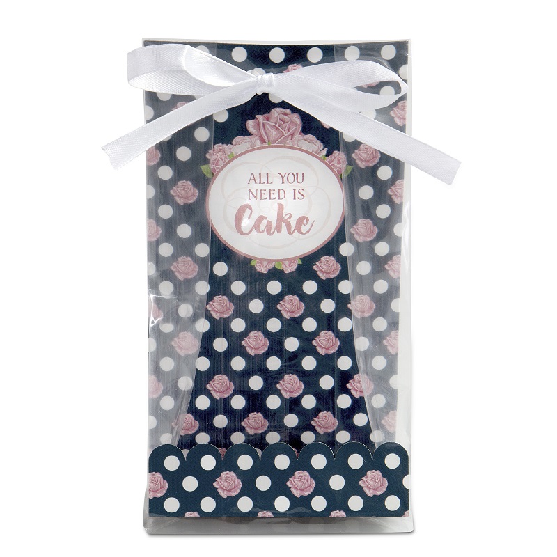 Lot de sachets a petits fours 24 pieces "all you need is cake"- stadter