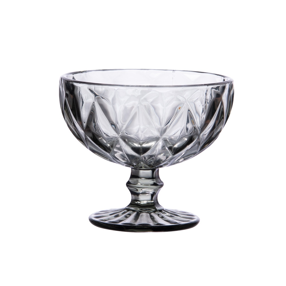 Lot de 6 coupes à glace 35 ml diamond gris - table et passion