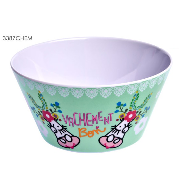 Bol en melamine 14 cm decor vachement fleur - fox trot