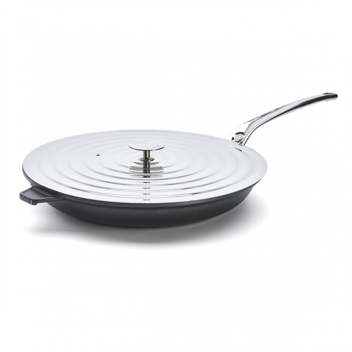 Couvercle universel en inox pour poêle ø20-24 cm - de buyer