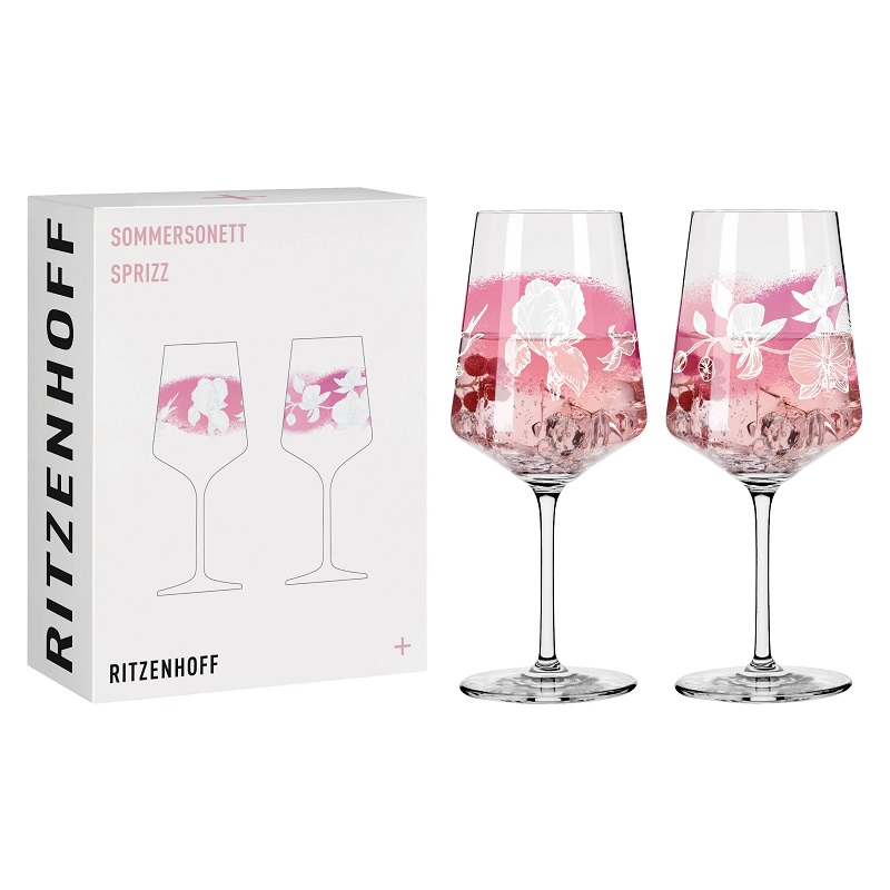 Lot de 2 verres à apéritif sommer sonnet iris et magnolia romi bohnenberg 2021 - ritzenhoff