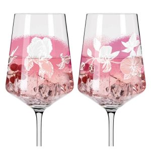 Lot de 2 verres à apéritif sommer sonnet iris et magnolia romi bohnenberg 2021 - ritzenhoff