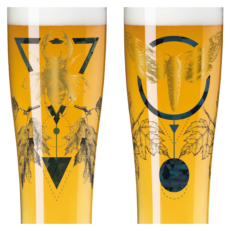 Lot de 2 verres a biere blanche ramona rosenkranz 2021 - ritzenhoff
