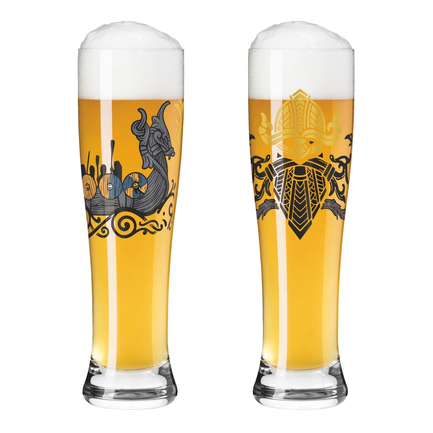 Lot de 2 verres à bière blanche , collection jakub vaniš 2023 - ritzenhoff