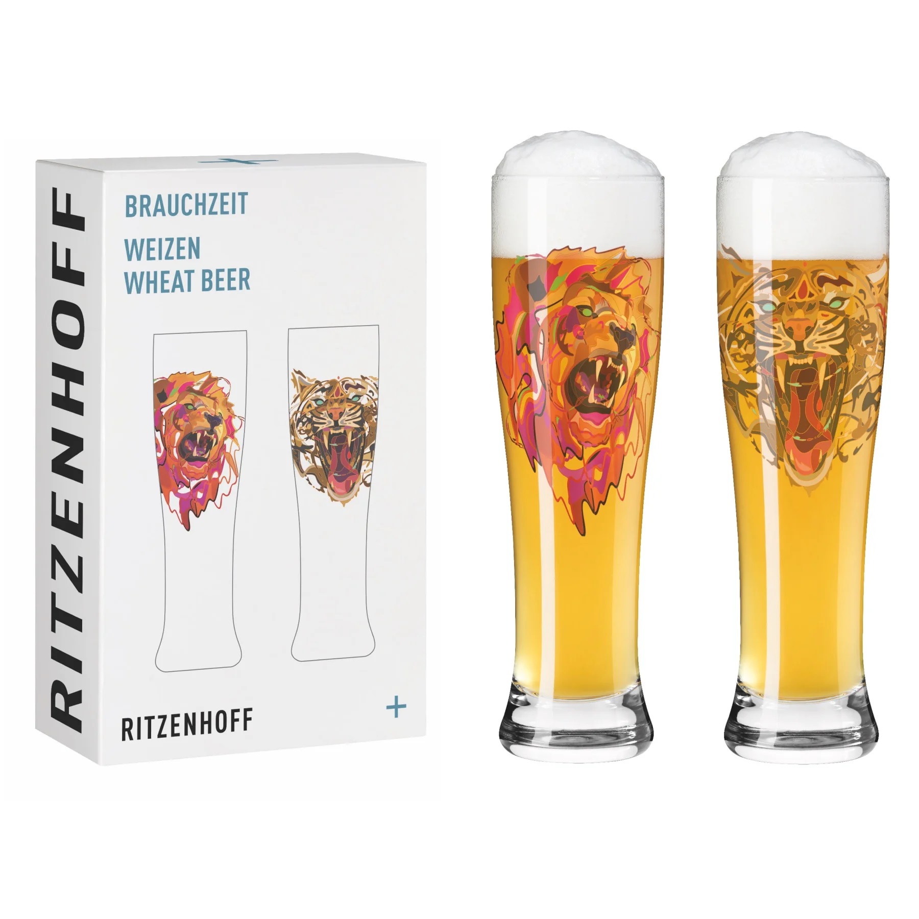 Lot de 2 verres à bière blanche , collection justin maller 2024 - ritzenhoff