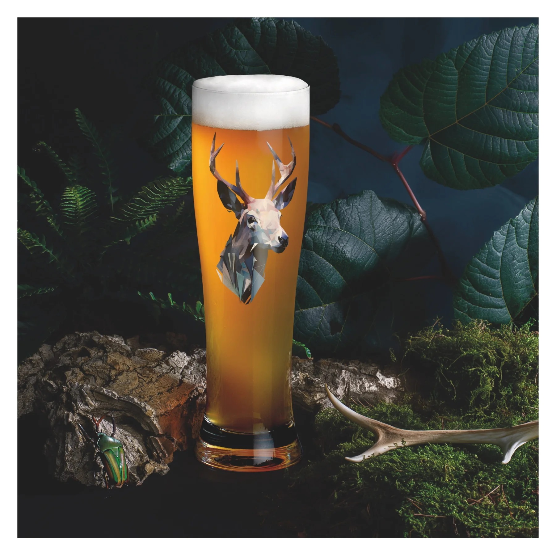 Verres à bière blanche , cerf, collection tomasz dabek 2024 - ritzenhoff